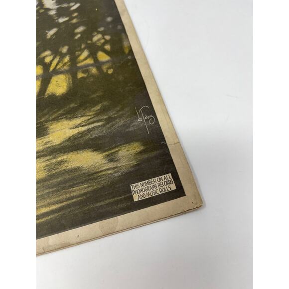 1918 Beautiful Ohio Song Sheet Music by Mary Earl - Picture 6 of 9